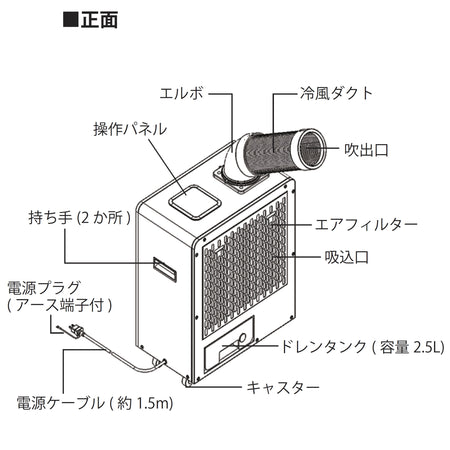ドライクール3　防水抗菌　冷風機
