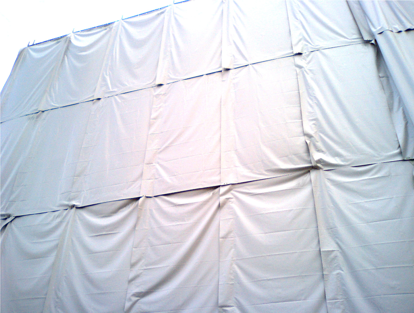 防炎シート　メーター　白　ホワイト