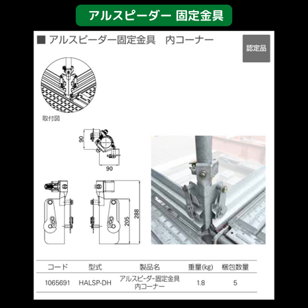 足場　幅木　アルスピーダー
