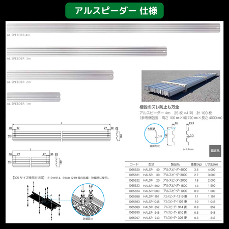 足場　幅木　アルスピーダー