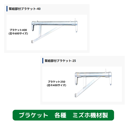 ブラケット４００　ブラケット２５０　足場　ミズホ機材