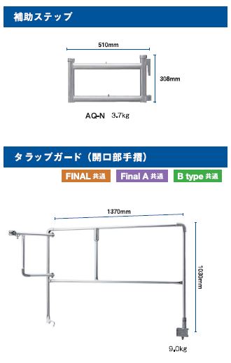 補助ステップ　タラップガード　足場　KRH