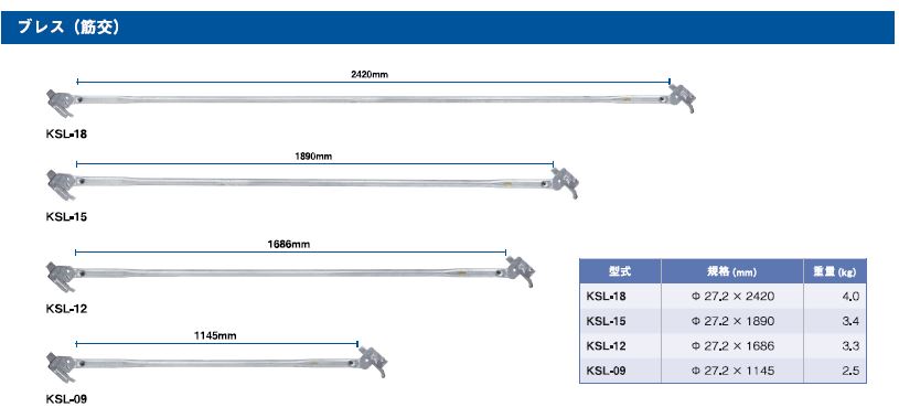 筋交（新品：KRH）